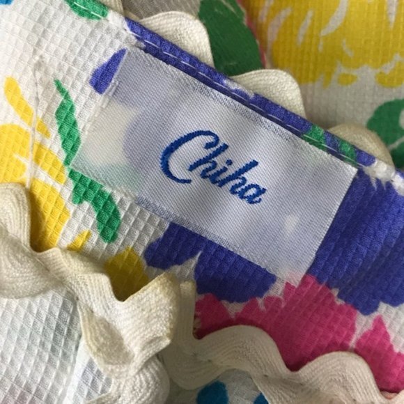 Vintage Chiha 1960’s Bright Floral Midi Dress - Picture 9 of 11